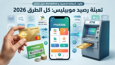 تعبئة رصيد موبيليس 2026: كل الطرق بالكود والبطاقة الذهبية وBaridiMob 2 صورة تعبئة رصيد موبيليس 2026: كل الطرق بالكود والبطاقة الذهبية وBaridiMob